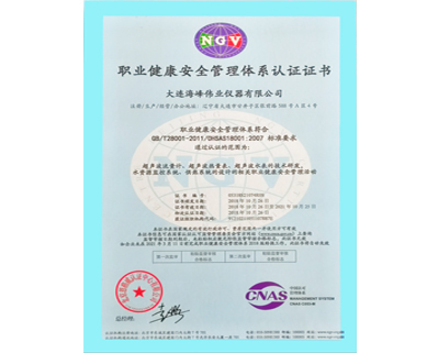 職業健康安全管理體系-中文OHSAS18001